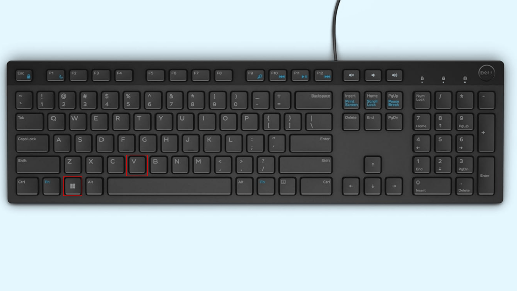 how to open clipboard on windows using keyboard shortcuts