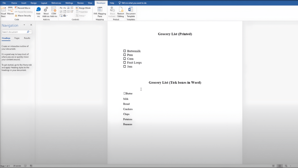 insert clickable boxes