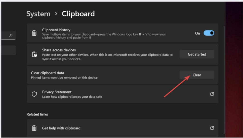 troubleshooting clipboard issues if clipboard history not showing or empty