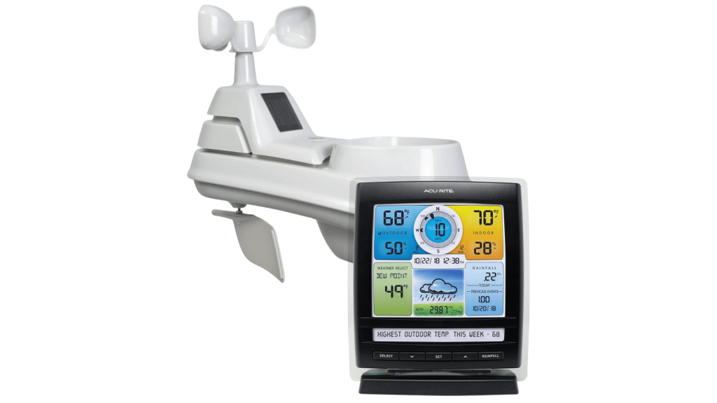 acu rite iris 5 in 1 weather station best indoor outdoor thermometer