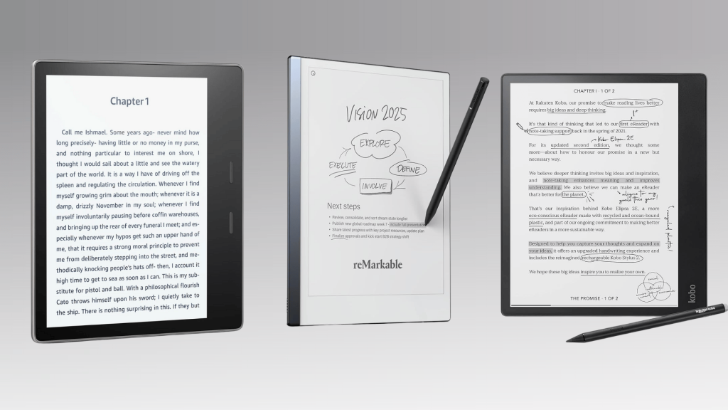 kindle scribe vs competitors